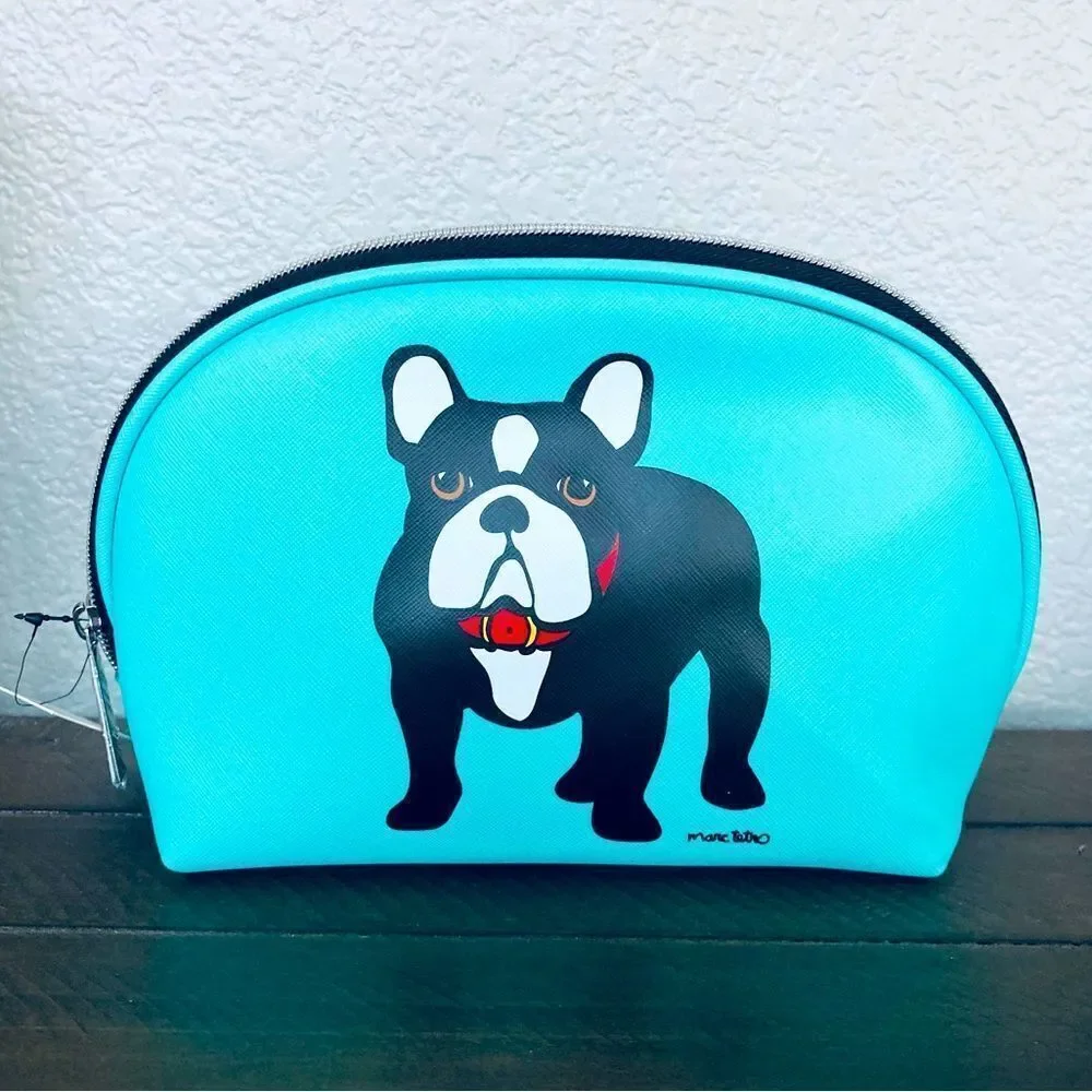 Frenchie English Bulldog Boston Terrier Dog Makeup Travel Bag Pouch